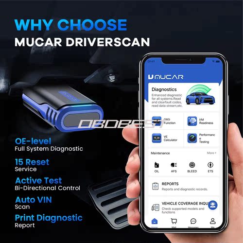 跨境批发 MUCAR Driverscan OBD2 Scanner Tool 一年免费升级