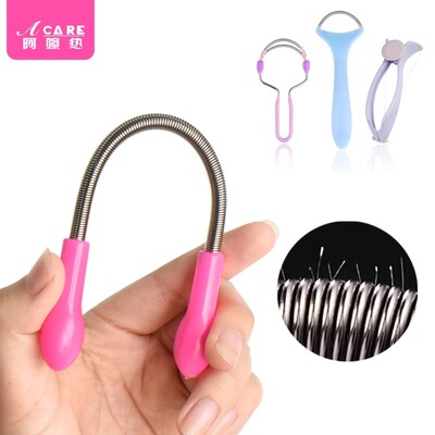 除毛器/脸部A1pn001-易上手脸部去毛挽面器手动弹簧粘汗工具唇