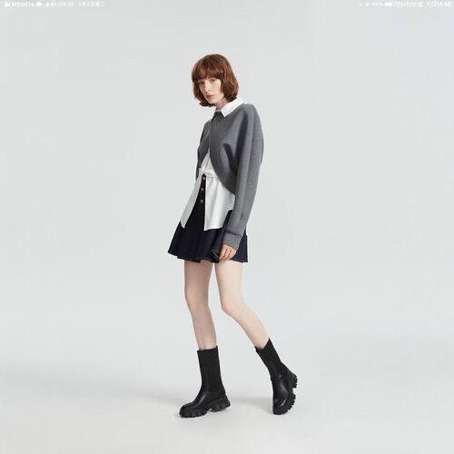 AIVEI/艾薇针织上衣上衣两件套2023春专柜正品P717501C吊牌价2380