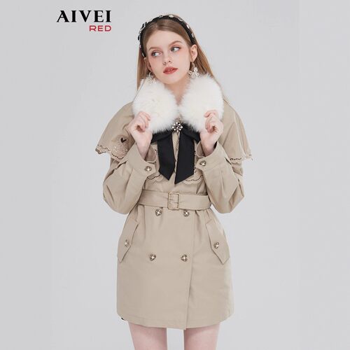 AIVEI/艾薇2022冬季时尚羽绒服外套专柜正品P0660191-4380