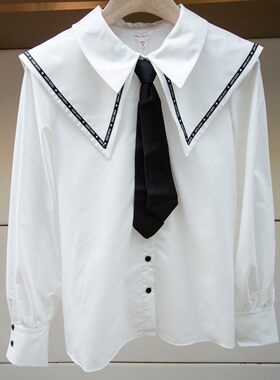 巨式国际2022秋季休闲领带长袖衬衫上衣专柜正品EGSCCG37-1180