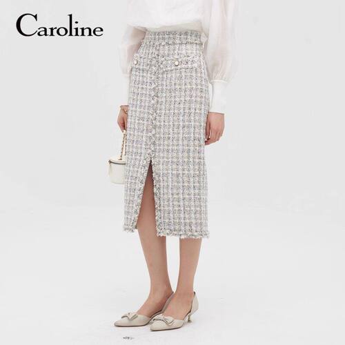 CAROLINE/卡洛琳2023秋季小香风半身裙子专柜正品P644402B-2380