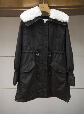巨式国际2021春季 毛领羽绒服中长款外套专柜正品N50C3401-5280