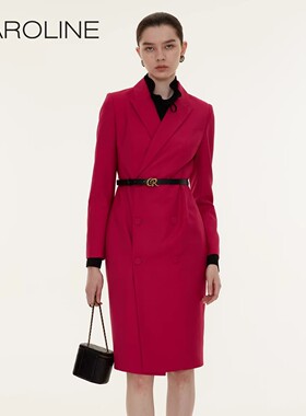 CAROLINE/卡洛琳2023春季西装连衣裙女风衣专柜正品P602304B-3480