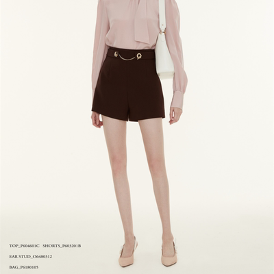 CAROLINE/卡洛琳2023春季休闲高腰短裤子专柜正品P603201B-2280