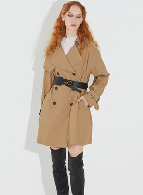 卓雅周末2021春季专柜正品女风衣外套N20D2103-3980