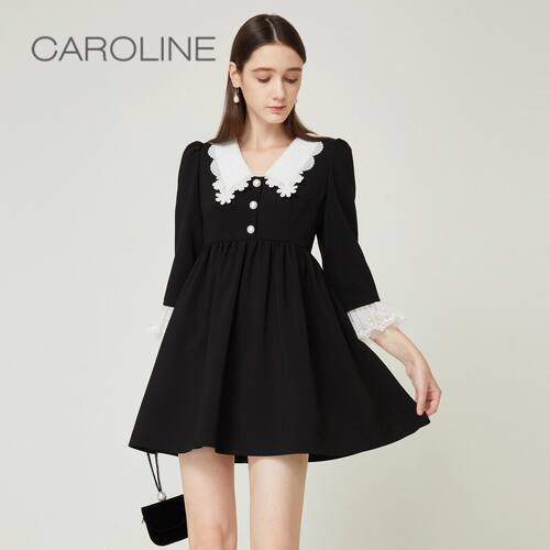 CAROLINE/卡洛琳2021秋季洋装专柜正品ECRBCA60-1980