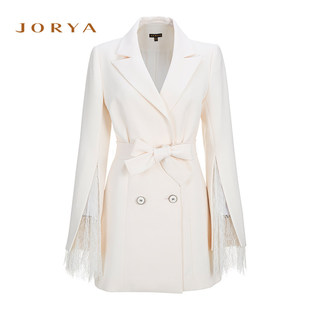 JORYA卓雅2019秋季专柜长袖修身女风衣外套L1401501-5880