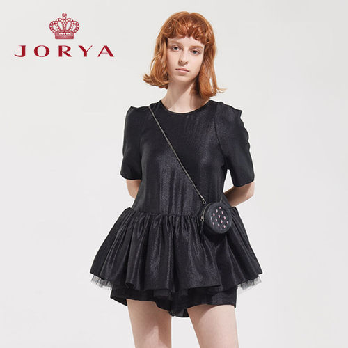 JORYA周末夏季短袖连衣裤