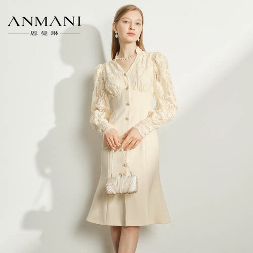 ANMANI/恩曼琳2023春季连衣裙专柜正品EANDAA12-1880