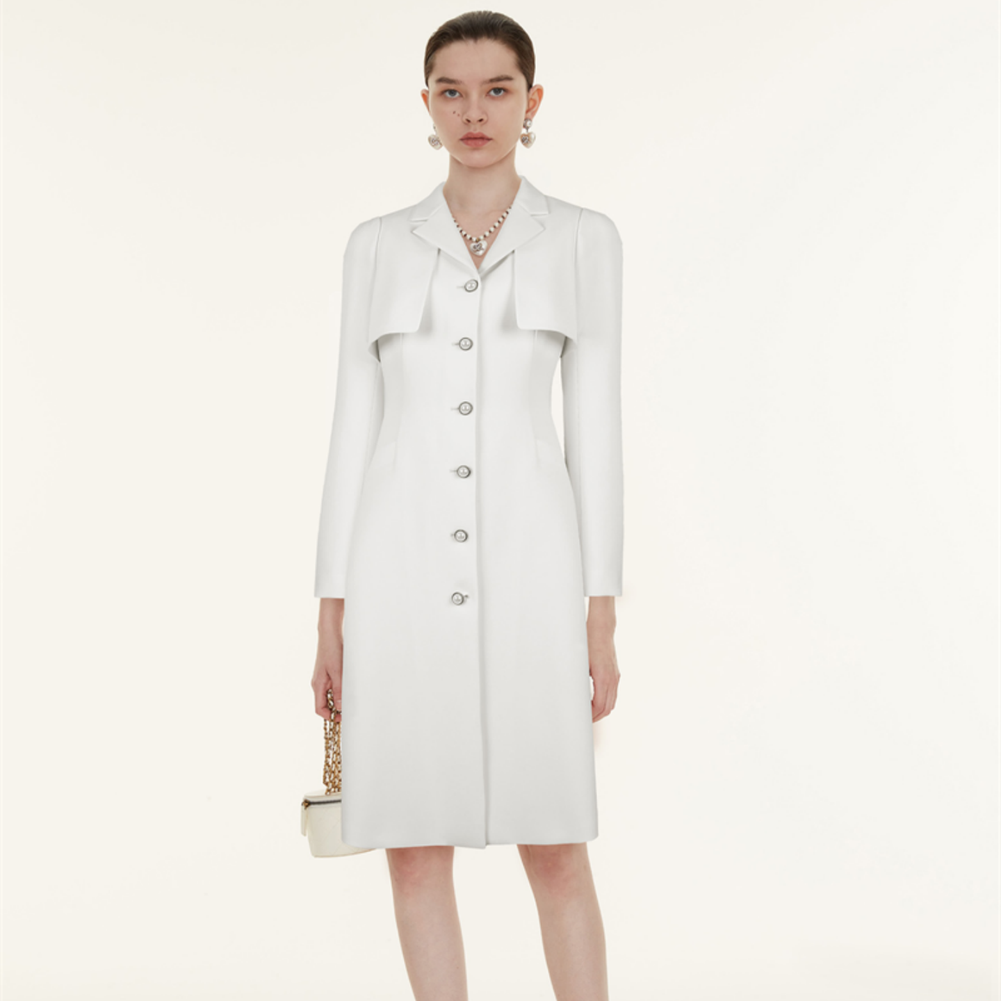 CAROLINE/卡洛琳2023春季中长款女风衣外套专柜正品P608502B-3580