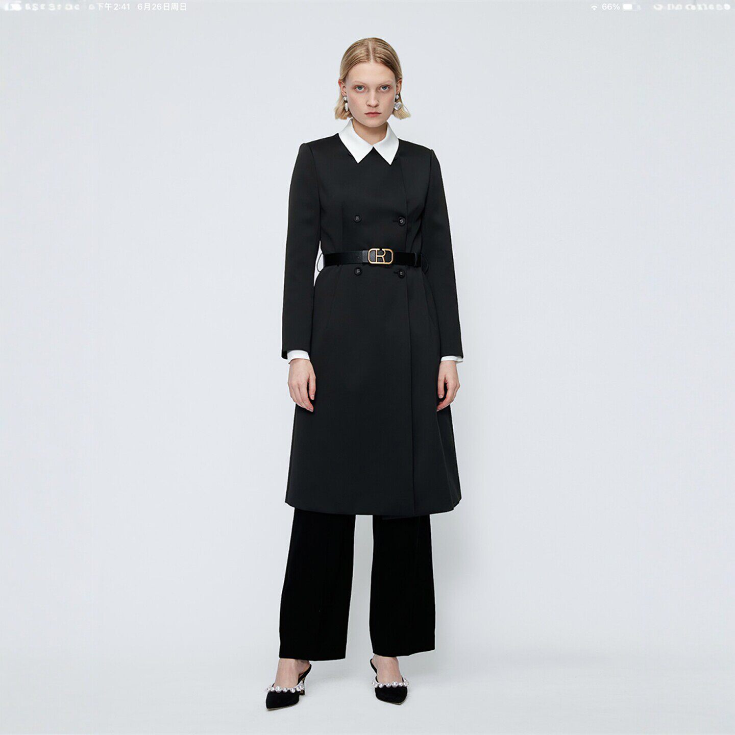 CAROLINE/卡洛琳2022秋季女风衣外套专柜正品O645503B-3580