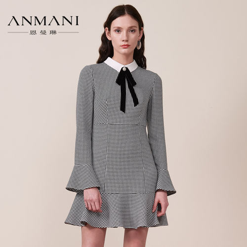 ANMANI/恩曼琳2019秋季连衣裙专柜正品EAN9CG05-1580