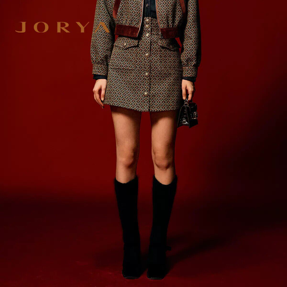 JORYA/卓雅半身裙子2022秋季专柜正品O148503B-3280