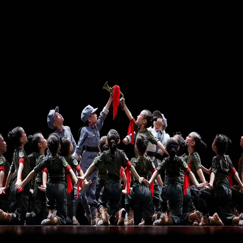 第十二届小荷风采小号手演出服幼儿男女迷彩表演服兵娃娃舞蹈服装