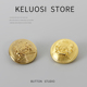 KELUOSI 高档金属扣纽扣实心大衣扣子风衣钮扣粗花呢毛衣扣西装 扣