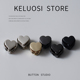 帽绳卡扣服装 KELUOSI 高档金属弹簧扣止绳扣卫衣运动装 心形配件