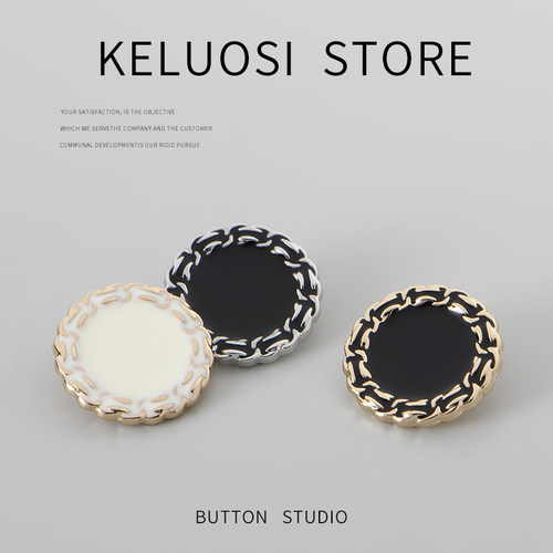 柯洛斯链条大衣风衣纽扣扣子