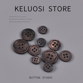 KELUOSI 饰配件 扣天然真贝壳材质衣服装 高档贝壳纽扣开衫 毛衣西装