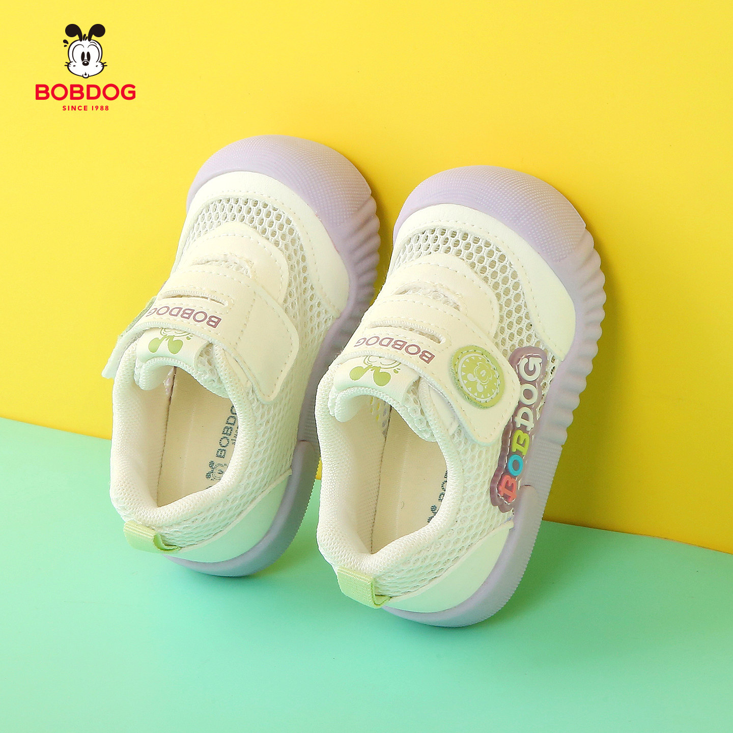 巴布豆童鞋女童学步鞋2026春秋新款婴幼儿机能鞋透气软底宝宝鞋子