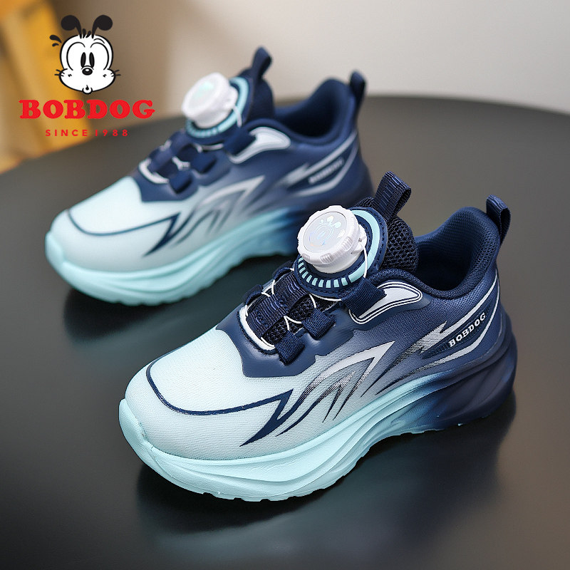 巴布豆童鞋男童鞋子2026春秋款网面透气儿童运动鞋男孩轻便跑步鞋