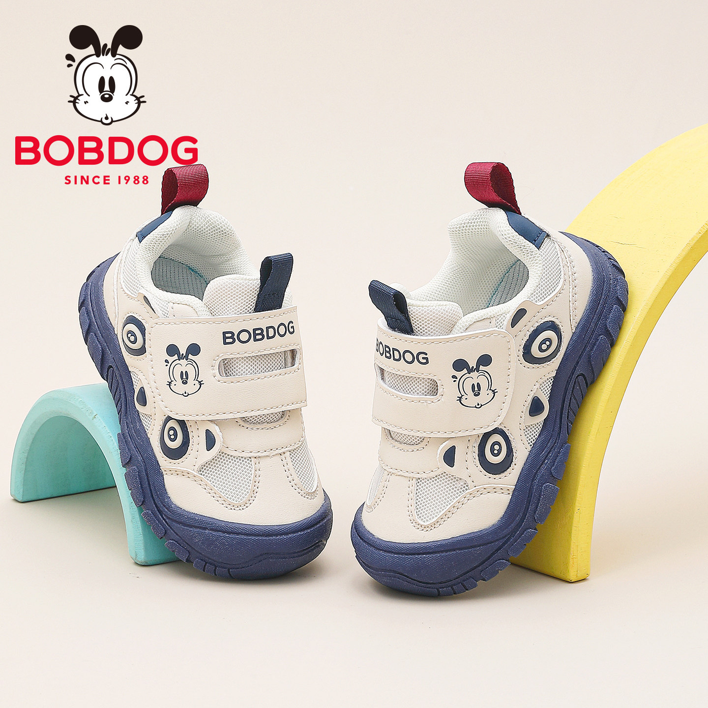 巴布豆童鞋男童学步鞋2026春秋新款婴幼儿机能鞋防滑软底宝宝鞋子