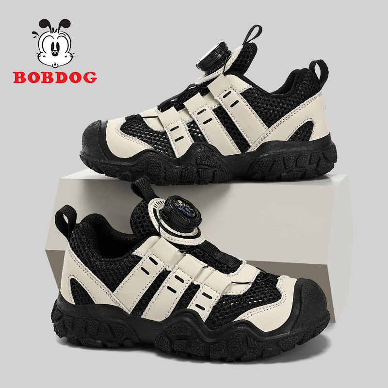 巴布豆童鞋男童运动鞋2026夏季新款透气网面儿童单网鞋男孩休闲鞋