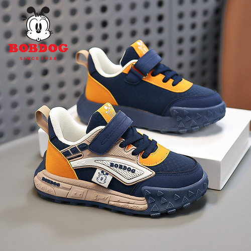 巴布豆网面透气儿童运动鞋春夏款