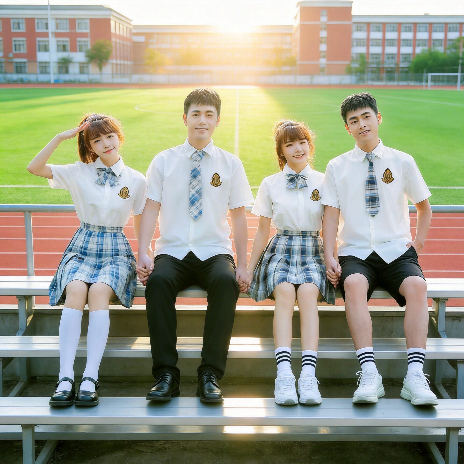 jk制服中学生白衬衫校服温柔一刀咩咩一刀短裙毕业班服黑西裤套装