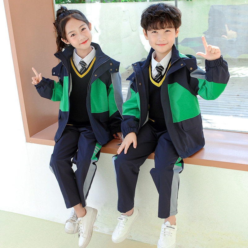 儿童校服套装OK龙聚酯纤维学院