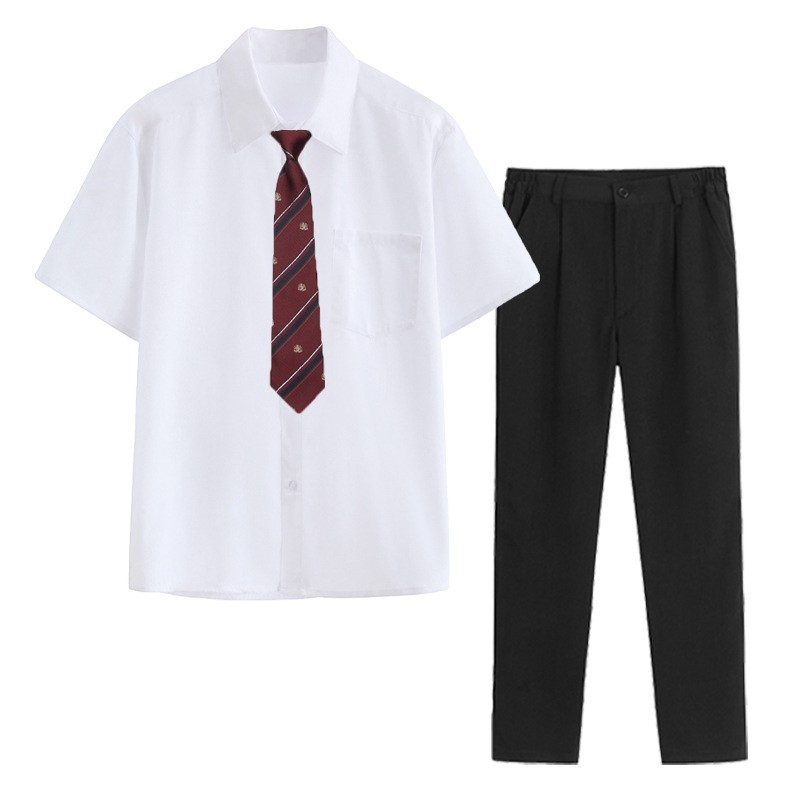 JK制服男女学院风黑西装白衬衫黑西裤运动会大合唱校服演出服套装