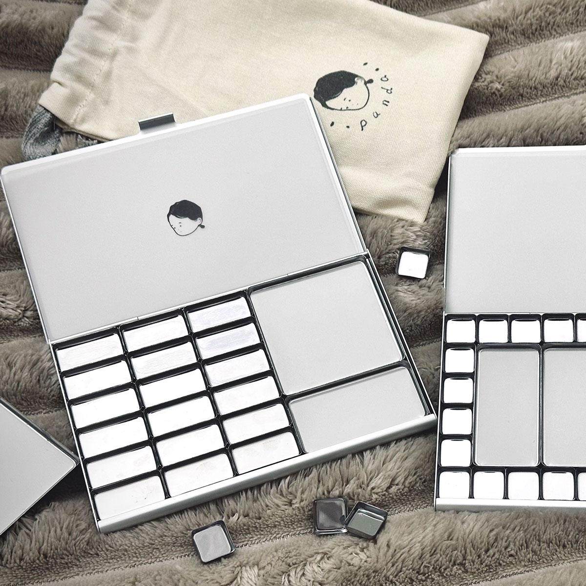 熊猫胖哒Tn水彩盒超薄便携式旅行版颜料盒水彩颜料分装盒AT复刻,文具电教/文化用品/商务用品,水彩颜料,淘宝优惠券,粉丝福利购,淘宝优惠卷