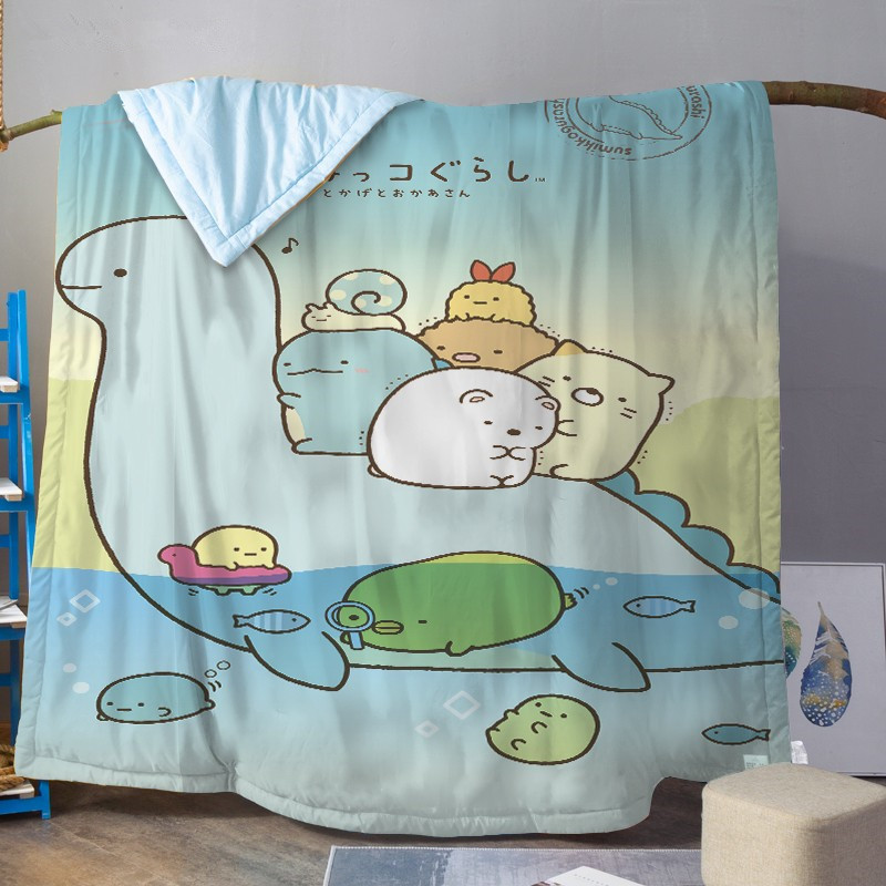 夏季卡通角落生物儿童全棉夏凉被
