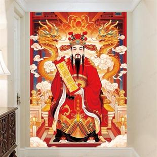 文昌帝君神像画文曲星文运星文魁星神像中考高考金榜题名墙贴海报