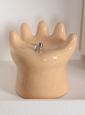 手掌摆件陶瓷礼品收纳可爱