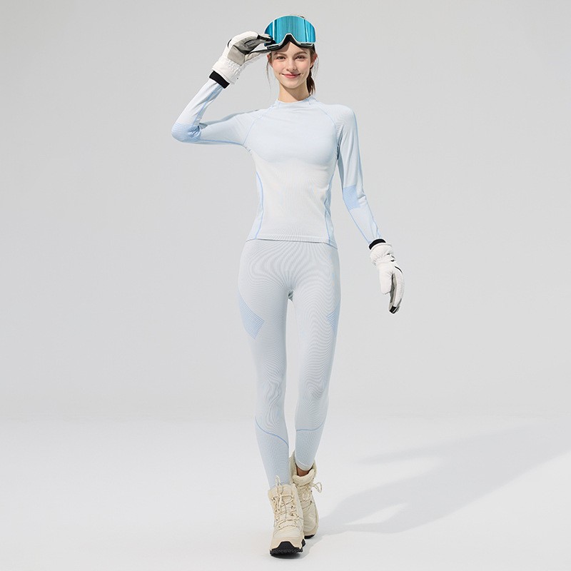 蝶飞野滑雪速干衣女冬季户外保暖