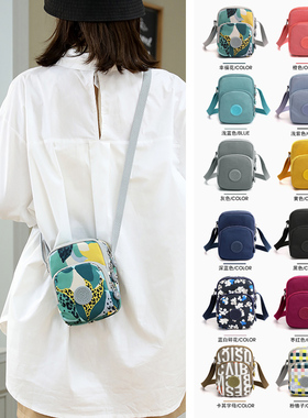 手机包女斜挎2025新款迷你小包包帆布包潮百搭竖款单肩钥匙零钱包