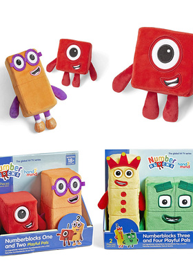 hand2mind儿童早教启蒙积木毛绒数字公仔幼儿园可爱学前玩具礼物