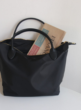 超轻便包~简约牛津布配牛皮饺子包手提包大容量女包包women bag