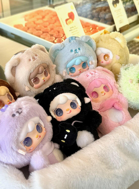 yooki氧氧四代咬一口小熊盲盒毛绒玩偶女生包包公仔挂件生日礼物