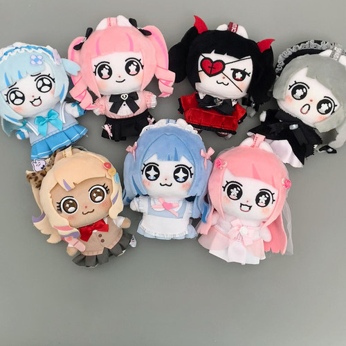 娃岛联萌领结猫喵系少女换装盲盒