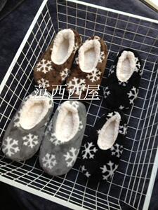 外贸秋冬保暖儿童棉拖鞋家居鞋地板拖鞋软底鞋早教中心防滑地板袜