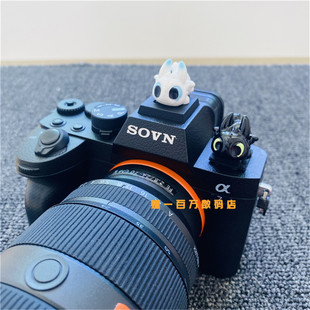 适用富士XT30三代热靴盖卡通无牙仔索尼zve10二代 佳能R50尼康Z30
