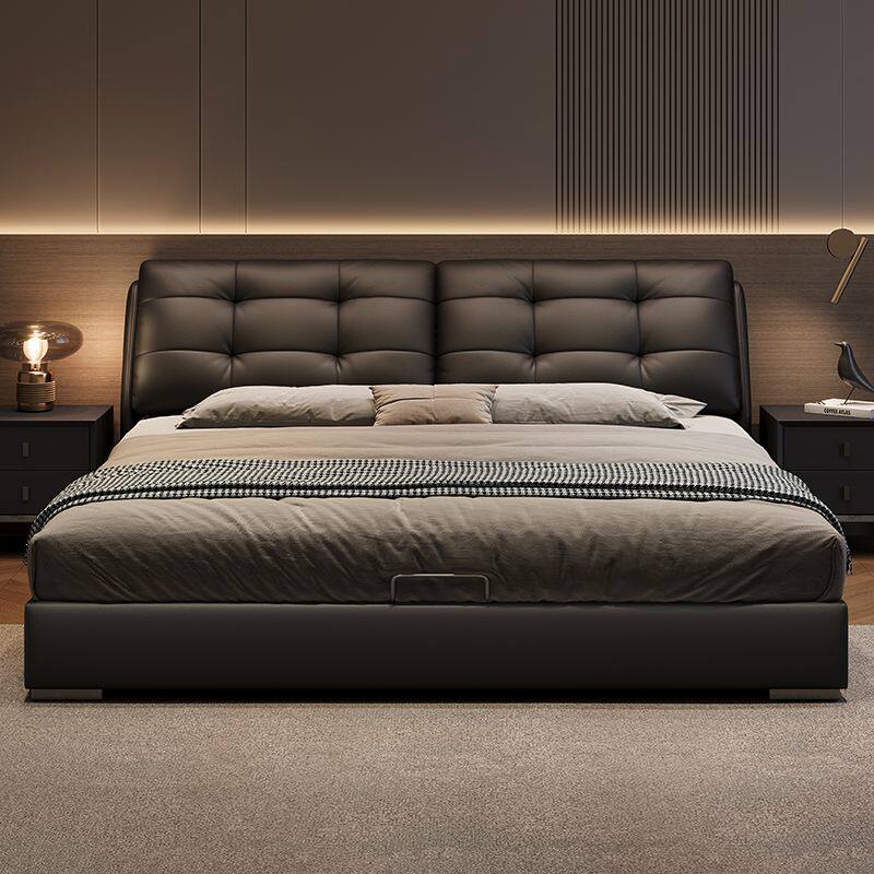 意式卧室成套家具现代简约大床