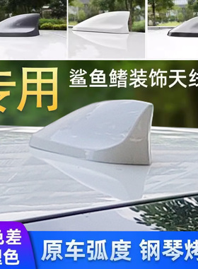 适用北汽新能源EU5绅宝智道/智道U7 D50鲨鱼鳍紫色车改装饰车顶件