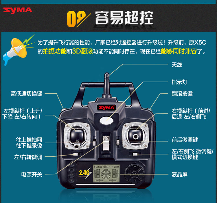 司马航模X5遥控器接收板配件