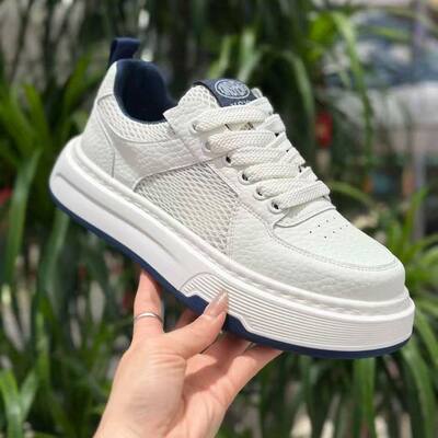 积梵嘉 2026春新款男鞋时尚休闲鞋透气潮流厚底休闲板鞋百搭增高