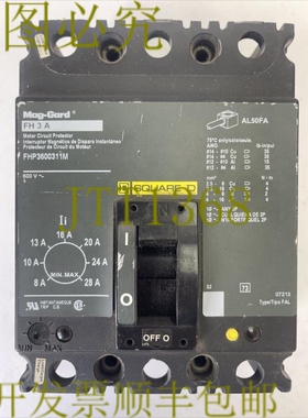 原装供应SQUARE D F3600311M 电机电路保护器 600VAC 3AMP 3 极瞬
