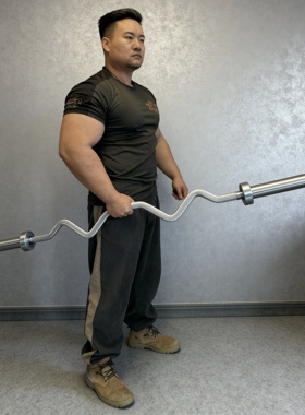 WRPF认证授权专业弯举杆/靠墙弯举/二头弯举锤式弯举手臂增肌健身