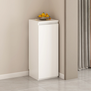 墙边薄柜20公分门后收纳柜30厘米厨房储物柜走廊尽头实木定制30cm